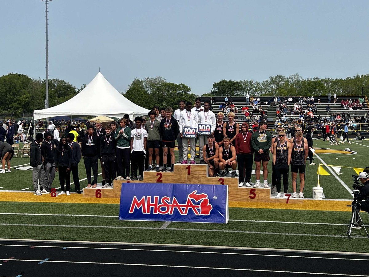 I placed 3rd in long jump and 6th in the 4x2 at the D2 state finals this past weekend.