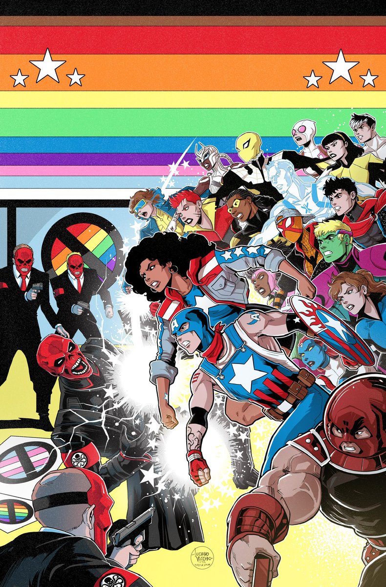 HAPPY PRIDE MONTH!
Art by <a href="/LucianoVecchio/">Luciano Vecchio</a> 
#MarvelComics #Pride