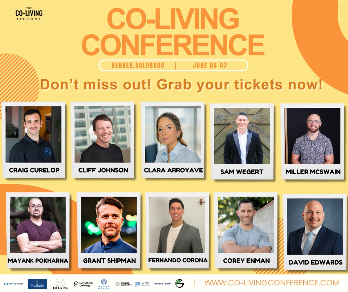 🏠 The future of shared housing kicks off in Denver, June 6–7 at the Co-Living Conference!
Hear from @CliffJohnson, @CraigCurelop, @ClaraArroyave, <a href="/SamWegert/">Sam Wegert</a> &amp; more.

🎟 Few in-person seats left
🎥 Tickets: Co-LivingConference.com

Powered by <a href="/PadSplit/">PadSplit</a> + more
