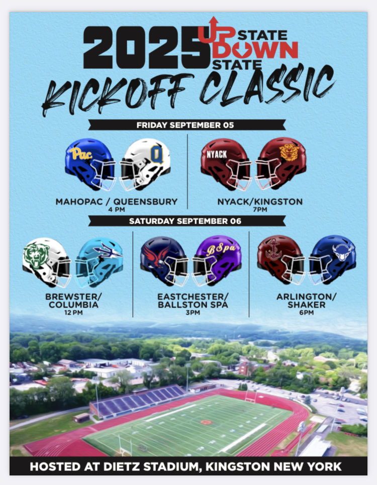 Coach DeMatteo (@mahopacfb) on Twitter photo 🚨BREAKING NEWS🚨
2nd Annual “Upstate / Downstate Classic” hosted by <a href="/khstigersfb/">Kingston Football</a> at newly renovated Dietz Stadium!!! Tradition of @Nysphsaa 🏈 affiliated w/ this venue for decades… TY Coach Morano & Johnson for facilitating the use of this HISTORIC venue… 🚨BREAKING NEWS🚨
2nd Annual “Upstate / Downstate Classic” hosted by <a href="/khstigersfb/">Kingston Football</a> at newly renovated Dietz Stadium!!! Tradition of @Nysphsaa 🏈 affiliated w/ this venue for decades… TY Coach Morano & Johnson for facilitating the use of this HISTORIC venue…