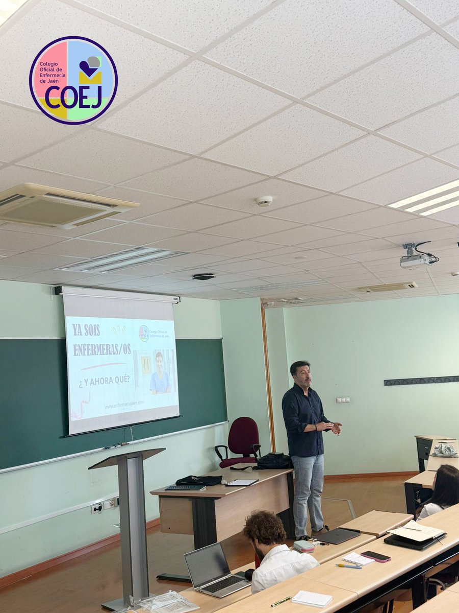 👉 El presidente del COEJ y la vicepresidenta 2ª, Antonio Álamo y Charo Merino han impartido una charla a alumnos del Grado de Enfermería para dar a conocer los servicios del Colegio y la importancia de la colegiación.

#JornadasdeOrientación #Colegiación

enfermeriajaen.com/sala-prensa/el…