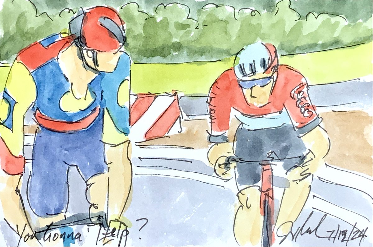 Greig Leach (@artofcycling) on Twitter photo It's 32 days until the start of the #TdF2005! I'm counting down by sharing my #cycling #art #watercolors that are still available like "You Gonna' Help?" greigleach.com/large-multi-vi… <a href="/LidlTrek/">Lidl-Trek</a> <a href="/Jasperstuyven/">Jasper Stuyven</a> <a href="/Brentvanmoer/">Brent Van Moer</a> I'll be #painting every stage every day! <a href="/NBCSCycling/">NBC Sports Cycling</a> It's 32 days until the start of the #TdF2005! I'm counting down by sharing my #cycling #art #watercolors that are still available like "You Gonna' Help?" greigleach.com/large-multi-vi… <a href="/LidlTrek/">Lidl-Trek</a> <a href="/Jasperstuyven/">Jasper Stuyven</a> <a href="/Brentvanmoer/">Brent Van Moer</a> I'll be #painting every stage every day! <a href="/NBCSCycling/">NBC Sports Cycling</a>