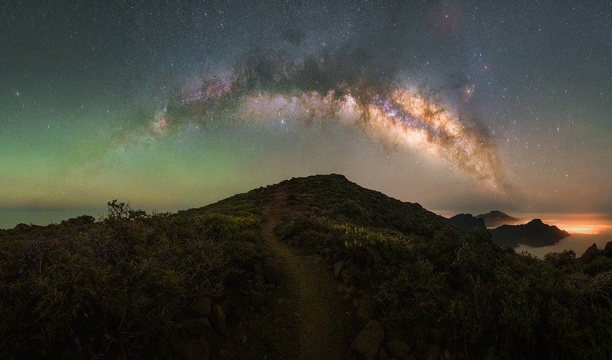 Así vimos el arco de la Vía Láctea este fin de semana desde La Palma✨