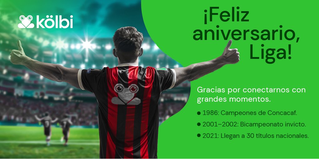 kölbi (@kolbi_cr) on Twitter photo Hoy celebramos una historia escrita con garra, tradición yorgullo rojinegro. ¡Feliz Aniversario Liga! <a href="/ldacr/">Alajuelense</a> Hoy celebramos una historia escrita con garra, tradición yorgullo rojinegro. ¡Feliz Aniversario Liga! <a href="/ldacr/">Alajuelense</a>