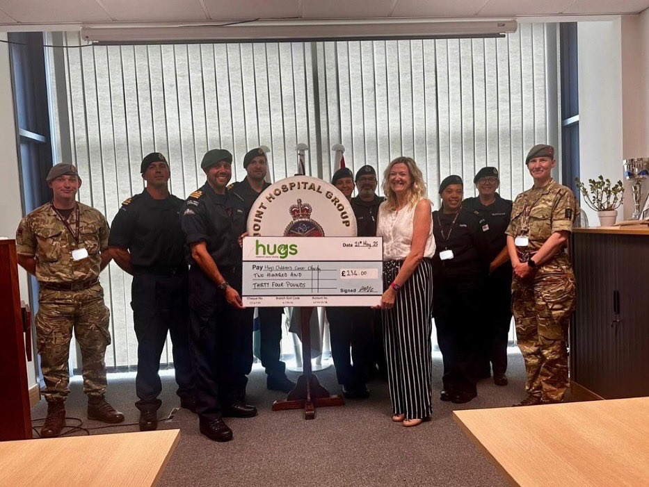 DMS_JHG_SW's tweet image. Last month, JHG (SW) celebrated its 30th anniversary with a mess dinner at Stonehouse barracks. The unit managed to raise £234 during the evening for Hugs Children’s Cancer Charity