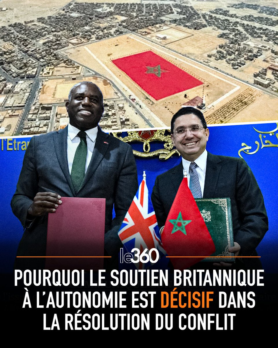 🇲🇦🇬🇧 En silence, mais avec précision chirurgicale, la diplomatie marocaine vient de décrocher une victoire majeure: le Royaume-Uni rompt sa neutralité et rallie, de facto, le camp de la marocanité du Sahara en soutenant l’autonomie comme unique solution au conflit. 

Une annonce