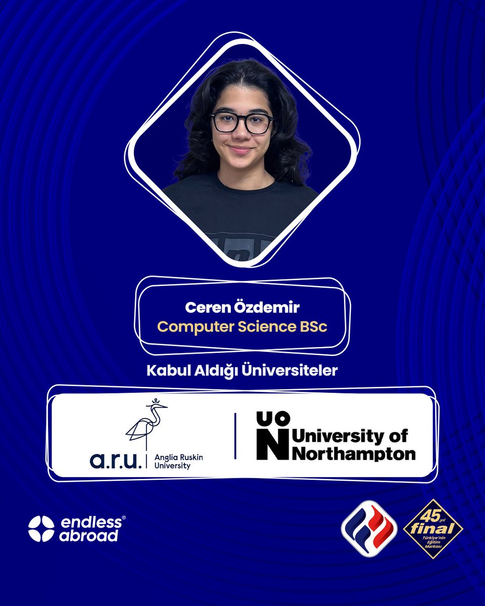 Final Hikayesi bu kez İngiltere ve Çekya’dan yazıldı. ✍🏻

Final Okulları öğrencilerimiz, Londra’dan Prag’a uzanan üniversitelerden kabul aldı.
Akademik yolculuklarını yurt dışında sürdürecek öğrencilerimizi tebrik ediyor, her biriyle gurur duyuyoruz. 🤍