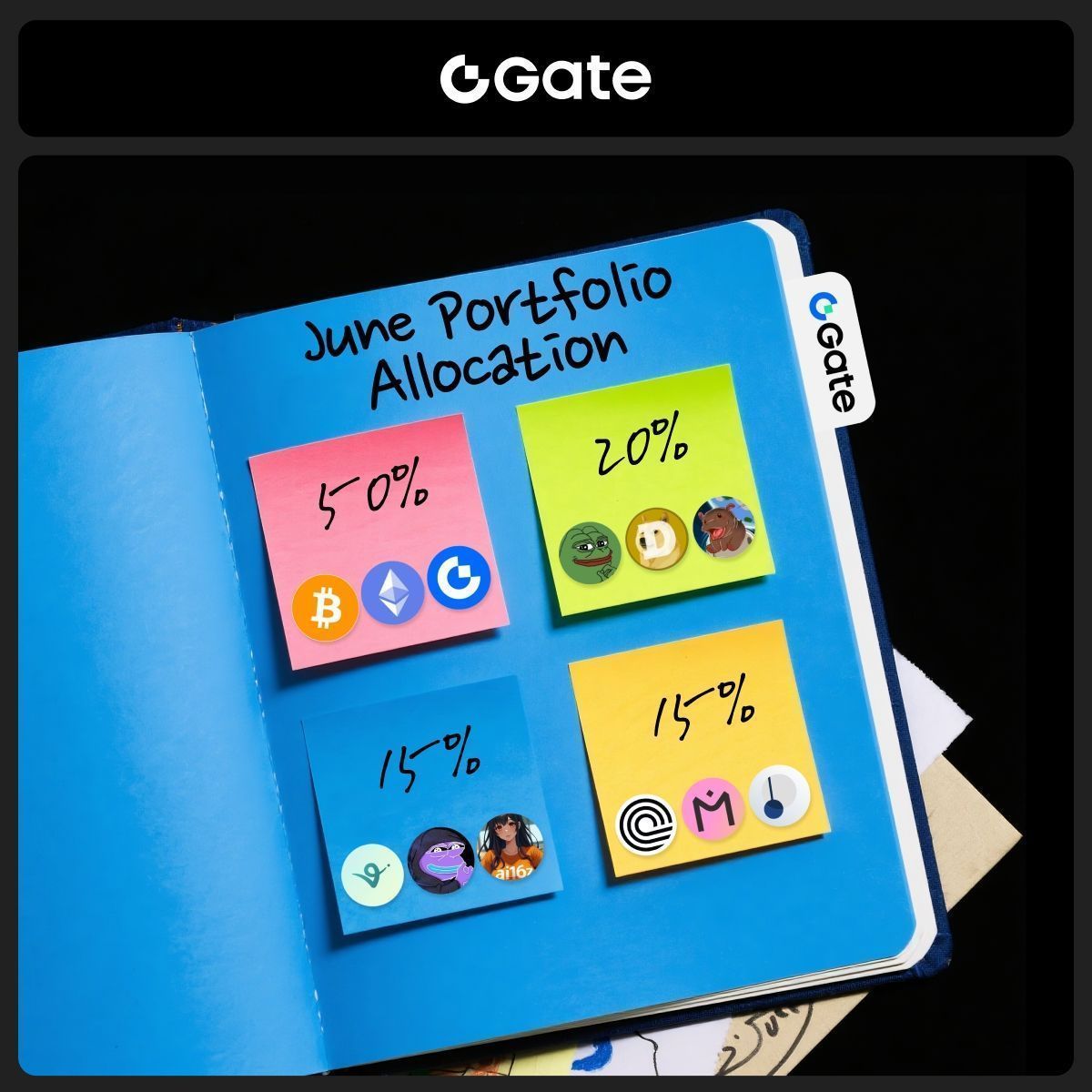 June portfolio vibes—how would you split it? 

Drop your portfolio allocation below now👇

🚀 gate.com/trade