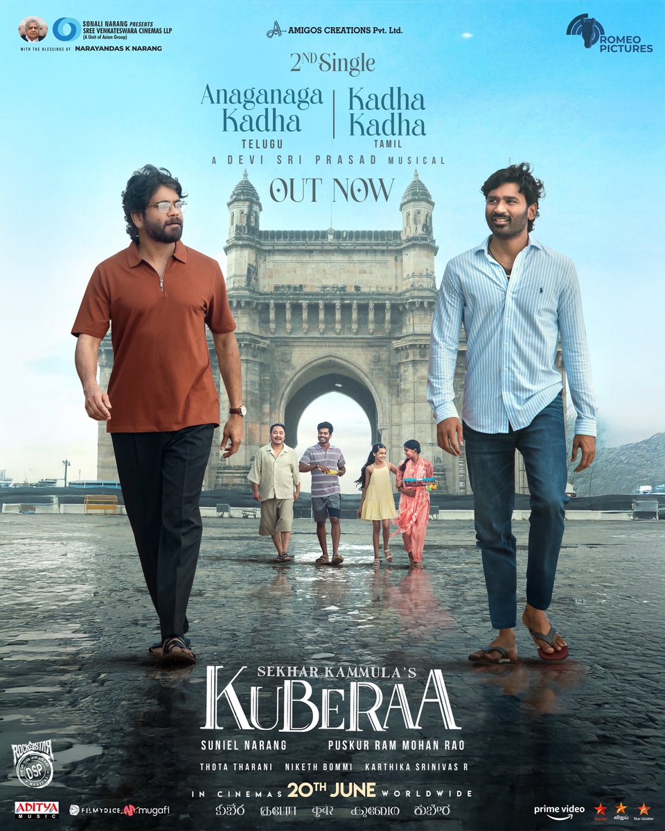 raahul (@mynameisraahul) on Twitter photo A song that unfolds the essence of #Kuberaa ✨
#Kuberaa2ndSingle out now!
A Rockstar <a href="/ThisIsDSP/">DEVI SRI PRASAD</a> musical 🎶
🔗 youtu.be/vjpfkbEHZgM
In cinemas June 20, 2025.
<a href="/dhanushkraja/">Dhanush</a> brother
KING <a href="/iamnagarjuna/">Nagarjuna Akkineni</a> <a href="/iamRashmika/">Rashmika Mandanna</a> <a href="/jimSarbh/">Jim Sarbh</a> <a href="/sekharkammula/">Sekhar Kammula</a> <a href="/ThisIsDSP/">DEVI SRI PRASAD</a> <a href="/AsianSuniel/">Suniel Narang</a> A song that unfolds the essence of #Kuberaa ✨
#Kuberaa2ndSingle out now!
A Rockstar <a href="/ThisIsDSP/">DEVI SRI PRASAD</a> musical 🎶
🔗 youtu.be/vjpfkbEHZgM
In cinemas June 20, 2025.
<a href="/dhanushkraja/">Dhanush</a> brother
KING <a href="/iamnagarjuna/">Nagarjuna Akkineni</a> <a href="/iamRashmika/">Rashmika Mandanna</a> <a href="/jimSarbh/">Jim Sarbh</a> <a href="/sekharkammula/">Sekhar Kammula</a> <a href="/ThisIsDSP/">DEVI SRI PRASAD</a> <a href="/AsianSuniel/">Suniel Narang</a>