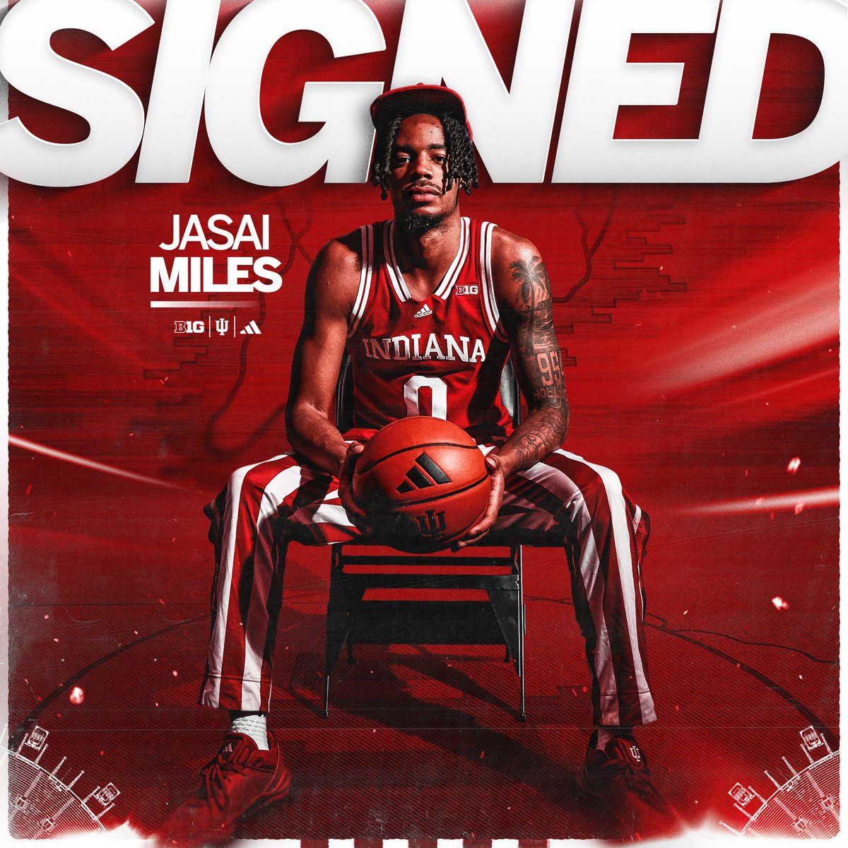 From Miami, Fla., #0 Jasai Miles.

#IUBB x <a href="/MilesJasai/">Jasai Miles</a>