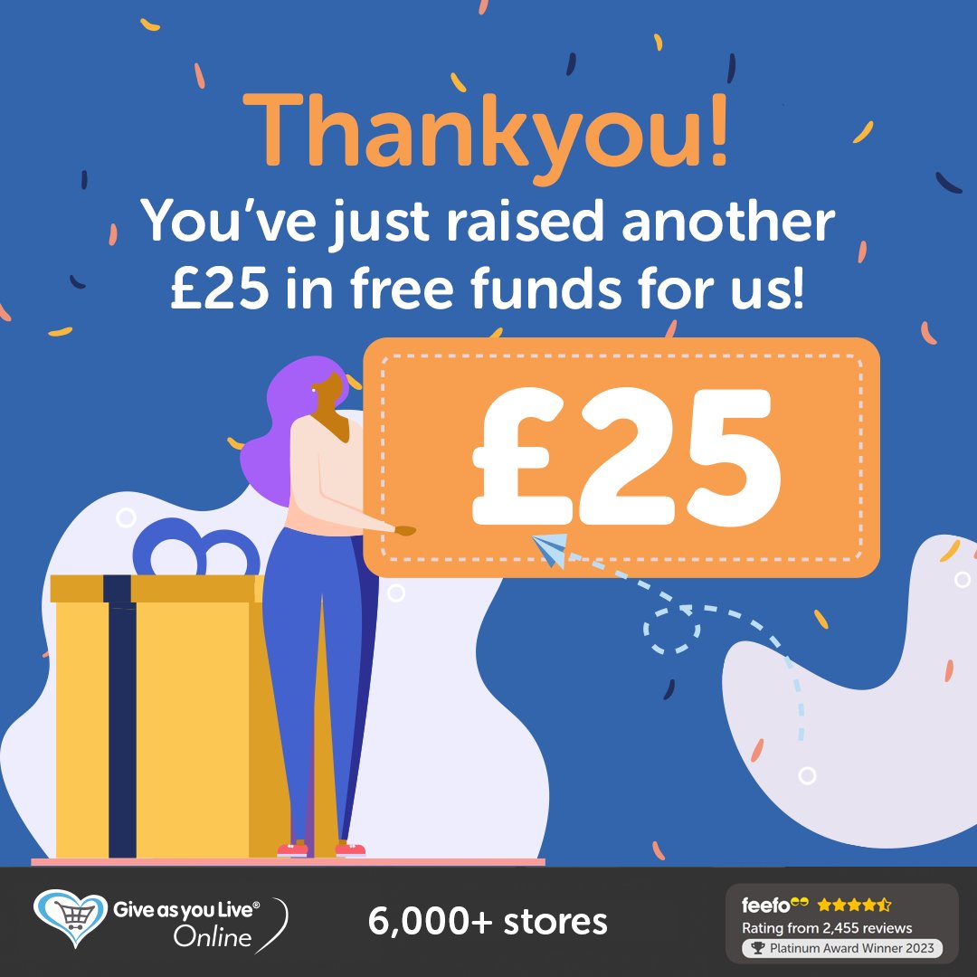 THANK YOU! You’ve just raised another £25 in FREE donations for us by using @GiveasyouLive! If you haven’t signed up yet, get started today: giveasyoulive.com/join/iosf?utm_…
#otters #wildliferehabilitation  #conservation