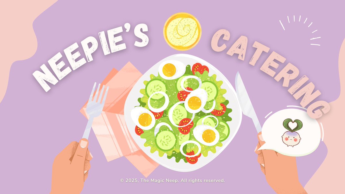 Neepie! ( ą¹įµā¤įµą¹)ć£š (@ah_magicneep) on Twitter photo ā 
Malam ini Neepie ingin mengumumkan sesuatu yang cukup penting, terutama buat kakak-kakak yang mendapatkan catering dari Magic Neep. Apa itu catering? Yap, sistem pengantaran rutin dari Neepie yang selalu siap mengisi hari-hari dengan asupan bernutrisi!
ā  ā 
Malam ini Neepie ingin mengumumkan sesuatu yang cukup penting, terutama buat kakak-kakak yang mendapatkan catering dari Magic Neep. Apa itu catering? Yap, sistem pengantaran rutin dari Neepie yang selalu siap mengisi hari-hari dengan asupan bernutrisi!
ā 
