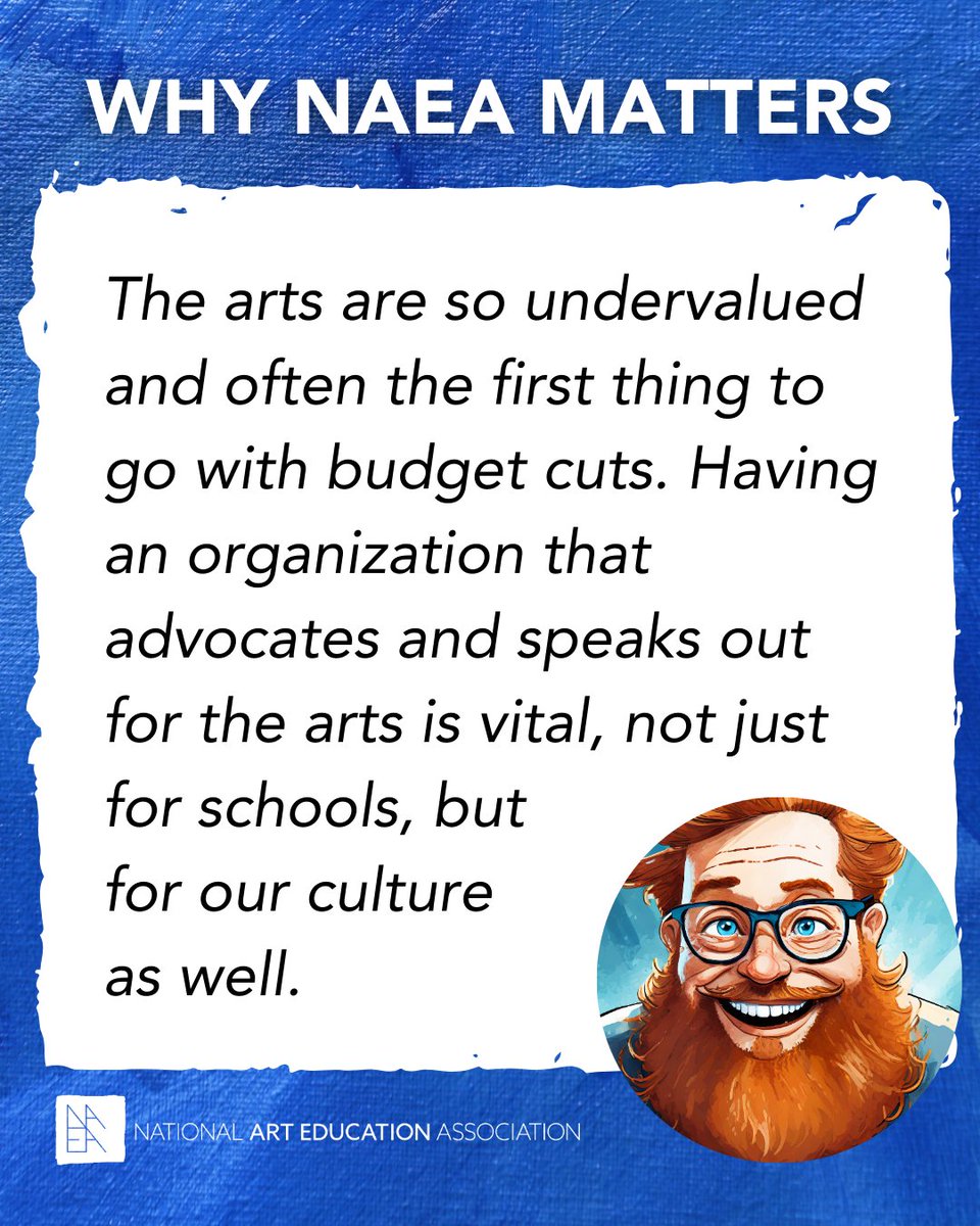 Meet Jason Moore, graphic design and digital communication teacher at Broome-Tioga BOCES in Binghamton, New York. 

Want to be featured in our monthly NAEA Member Portraits? Submit here: form.jotform.com/241667179305159  

#NAEAMemberSpotlight #ArtEducation #ArtTeachers #ArtsEd