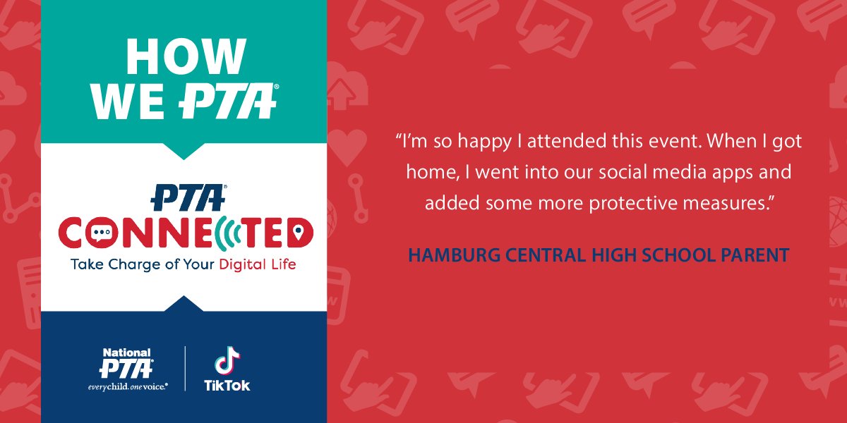 To equip students with the tools to navigate social media safely while fostering a culture of kindness both online and offline, the Hamburg Central High PTSA in New York used their grant from National PTA and TikTok to a host a Create with Kindness event. Learn more -