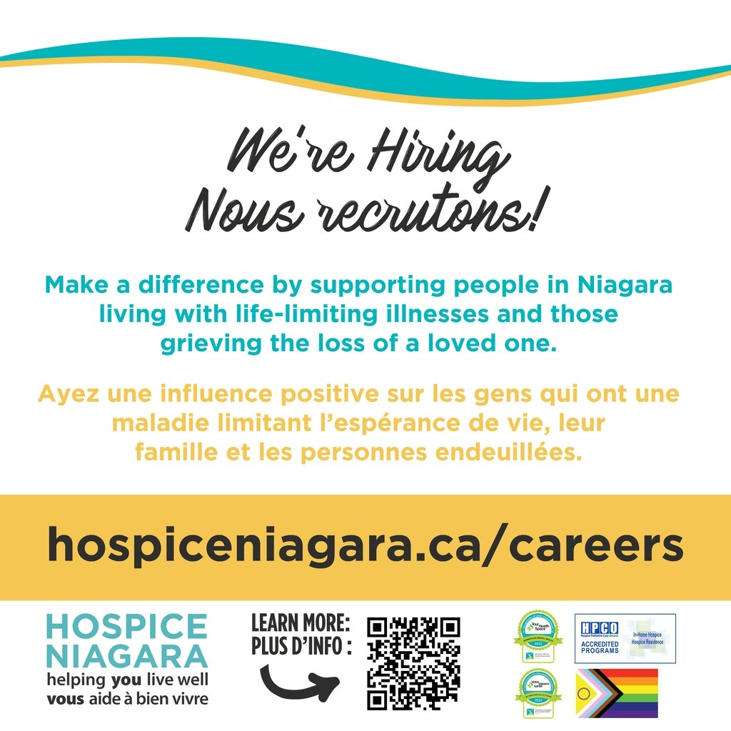 Looking for a career with purpose? At Hospice Niagara, you’ll be part of a team dedicated to compassionate, person-centered care.

✅ Growth &amp; professional development
✅ A dynamic, supportive work environment
✅ A brand-new, modern facility in Welland

hospiceniagara.ca/careers