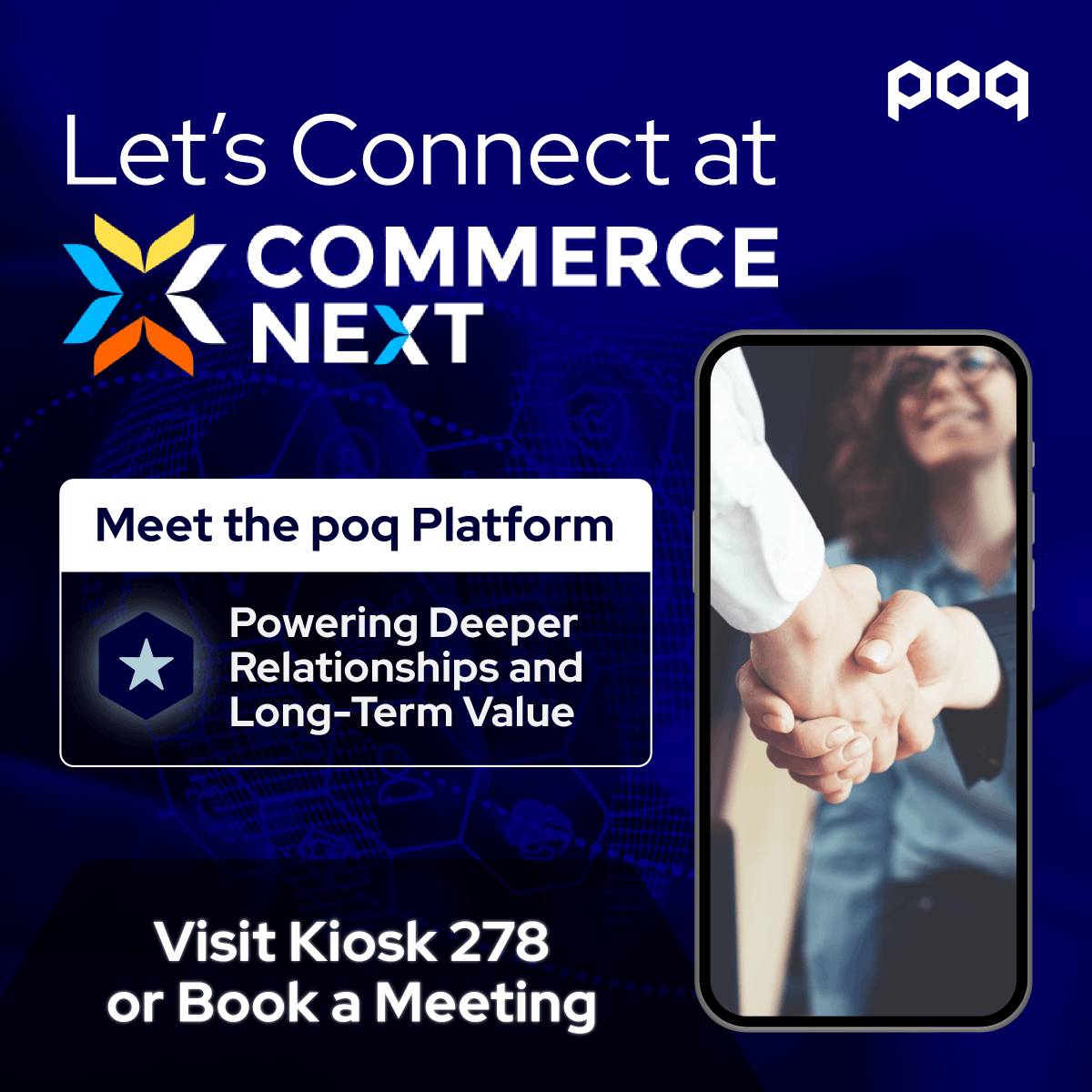 poqcommerce's tweet photo. π Weβre coming to CommerceNext!
π‘ Looking to deepen customer relationships and drive long-term value?
π Find us at Kiosk 278 or book a meeting with our App Experts here: https://t.co/pM80l5njwp
#CommerceNext #RetailTech #poq #Apprising #AppCommerce https://t.co/POIl1ISl6t