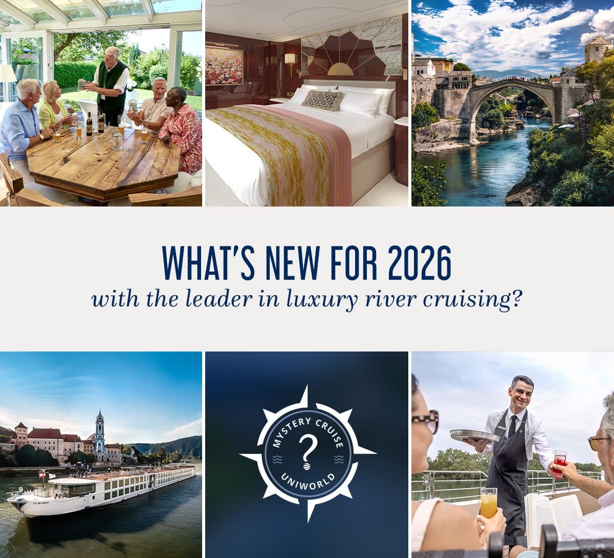 ✨ Uniworld turns 50 in 2026! ✨  
New ship. New itineraries. Next-level luxury.  
I’m here to help you plan an unforgettable river cruise during this milestone year. Let’s make it happen!  #Uniworld #LuxuryTravel #RiverCruise (713) 429-1487David@BrooksCruiseServices.com