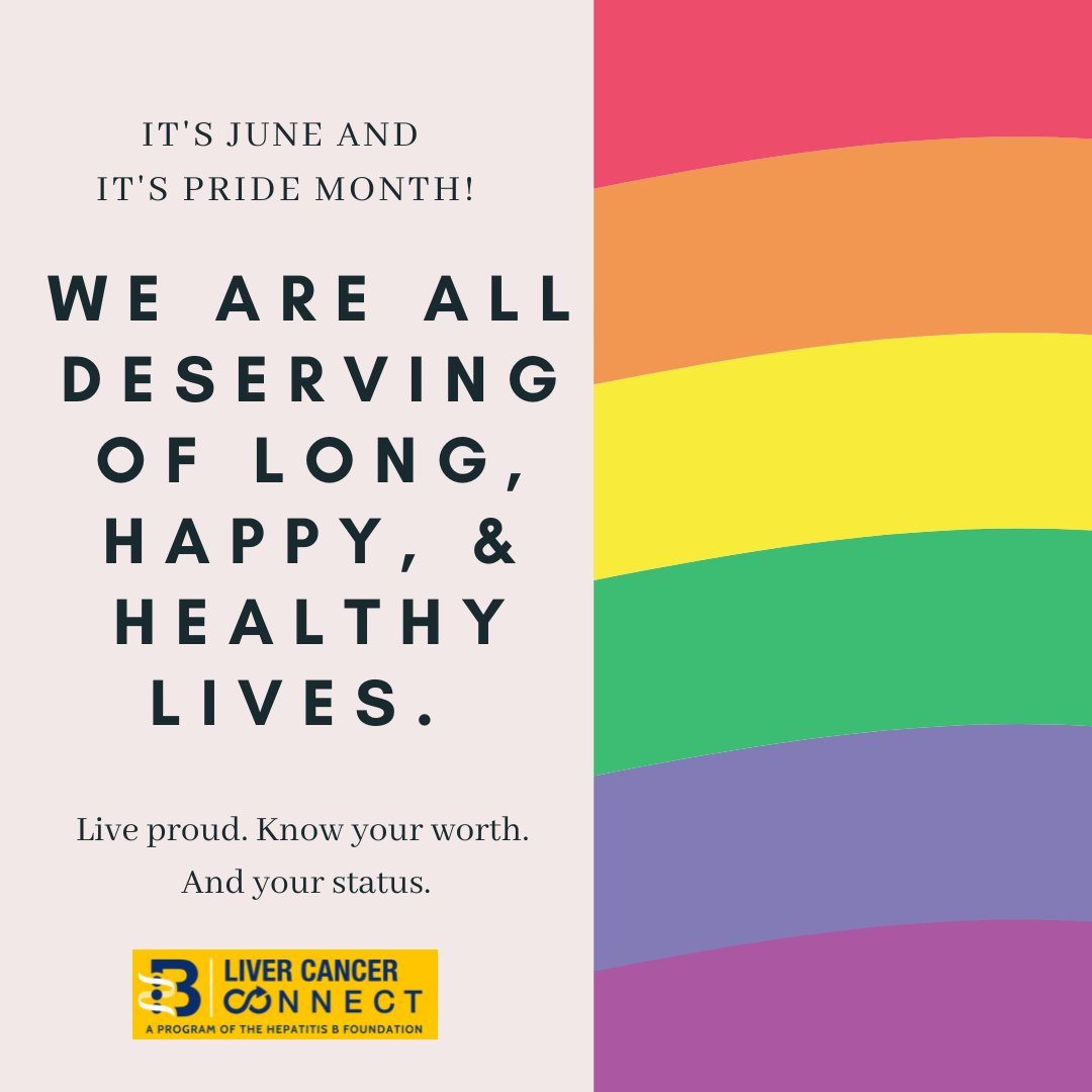 Protect Your Health and Your Community! #DYK #hepatitisB is the leading cause of #livercancer? The only way to #KnowYourStatus is to #GetTested. This #PrideMonth2025, let’s look out for each other — w/ love, awareness &amp; action. hepb.org/prevention-and…
