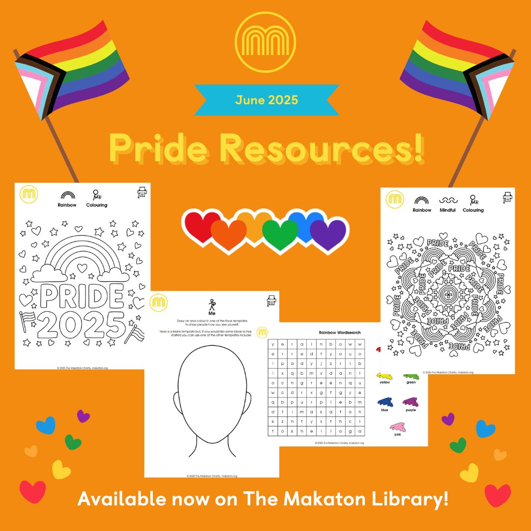 It's Pride Month! We are proud to share Makaton resources to help celebrate love, identity, and inclusion. Head to the Promoted Assets folder in the Makaton Library to find everything you need to mark the month.
bit.ly/3YmScdk
#PrideMonth #WeTalkMakaton