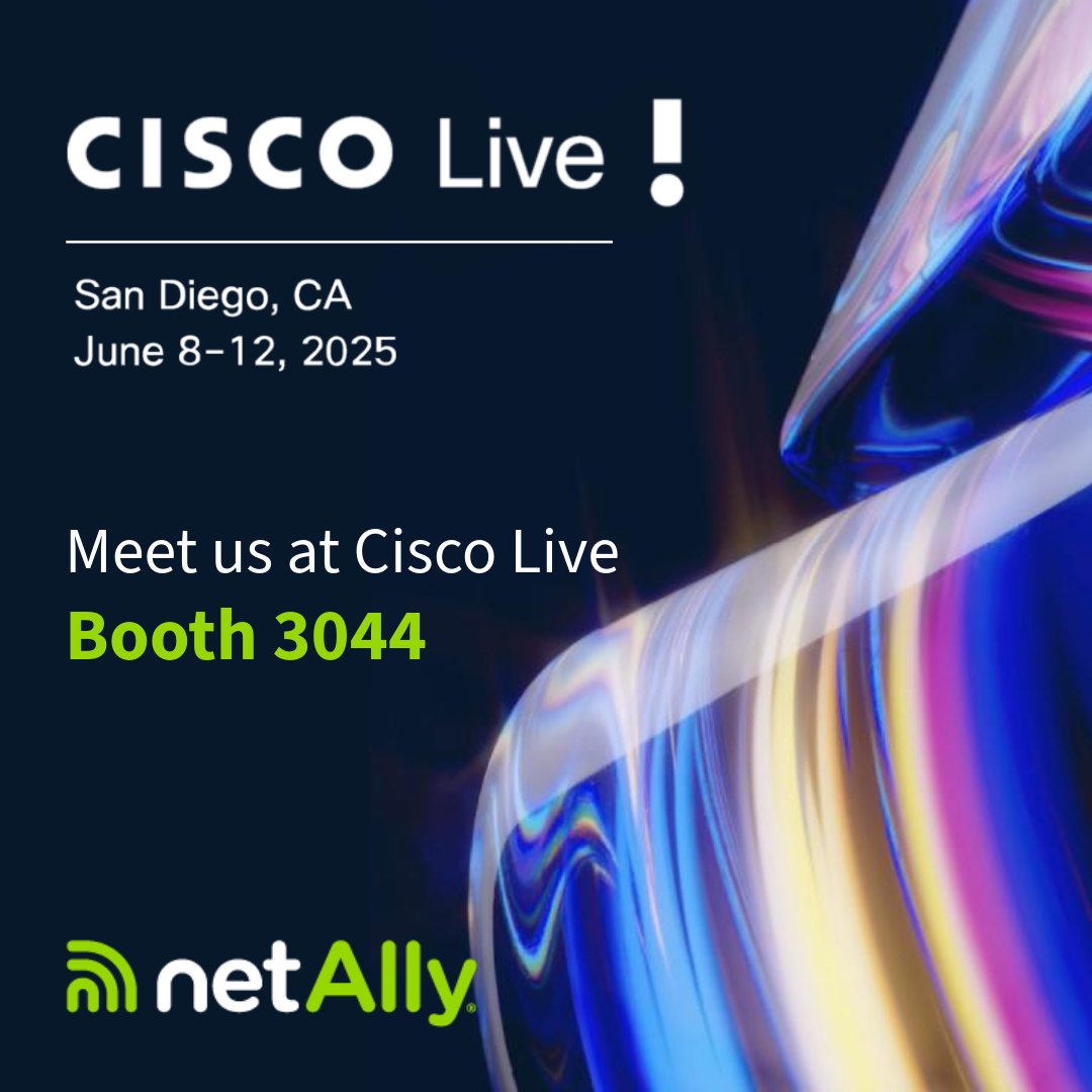 We’re heading to #CiscoLive in San Diego! 

Visit us at Booth 3044 to explore the latest in network testing and troubleshooting. Let’s talk about how our solutions can empower your network team!
ow.ly/nNtL50W1PRA

See you there! 👋 #NetAlly #MissionNetAlly