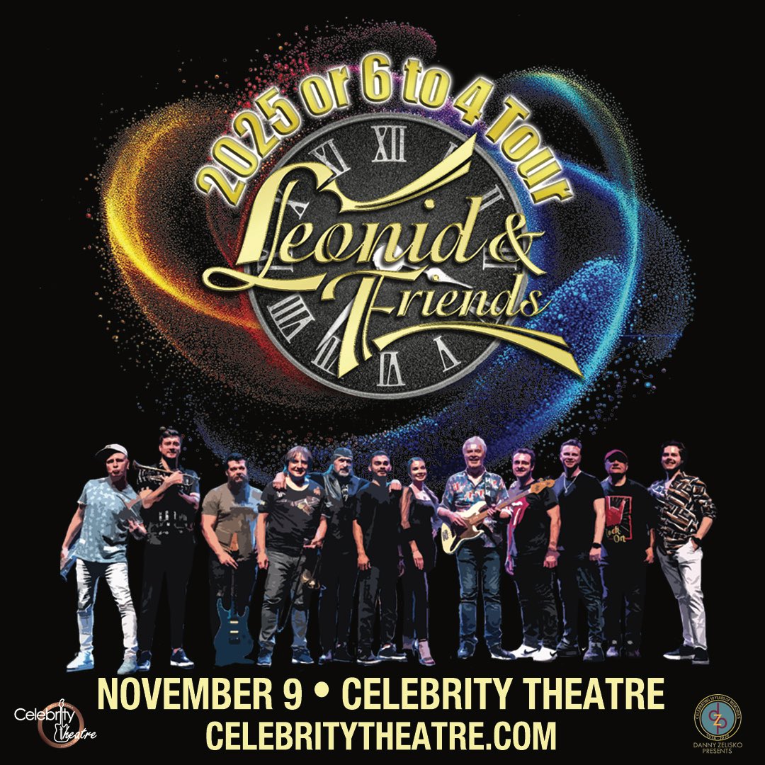 JUST ANNOUNCED 🥳🇷🇺 After last year’s sold out show…they’re bringing the party back! Turns out Chicago sounds just as good in Russia ⭐️

Leonid &amp; Friends started as a passion project to honor the iconic band Chicago—and ended up going viral. When Chicago themselves shared the