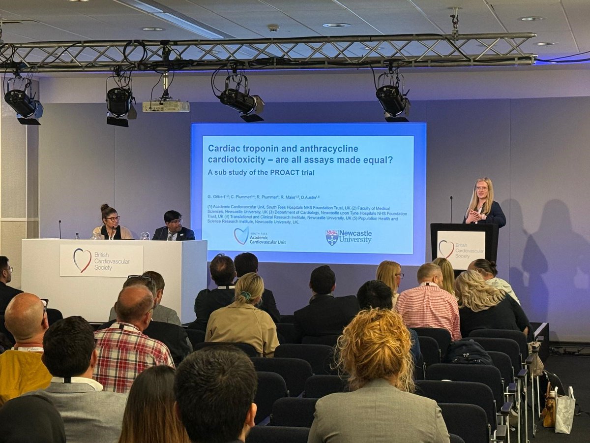 Academic Cardiovascular Unit (@acusouthtees) on Twitter photo Great to see Dr Georgia Gilbert, ACU Clinical Fellow presenting at the British Cardiology Society meeting today. This work on different troponin assays is part of her MD thesis and is linked to the PROACT trial. <a href="/BritishCardioSo/">British Cardiovascular Society</a> #BCS2025 Great to see Dr Georgia Gilbert, ACU Clinical Fellow presenting at the British Cardiology Society meeting today. This work on different troponin assays is part of her MD thesis and is linked to the PROACT trial. <a href="/BritishCardioSo/">British Cardiovascular Society</a> #BCS2025