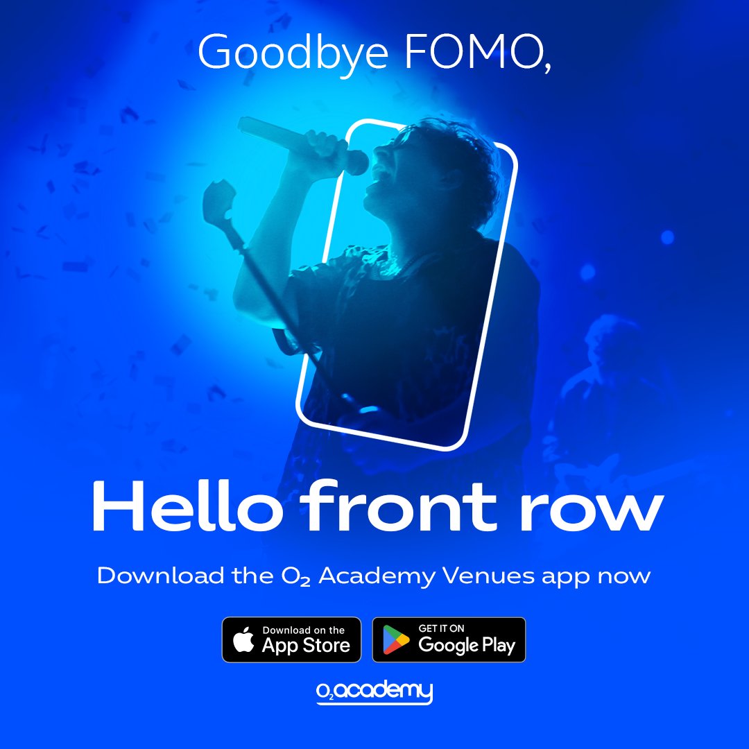 Always the last to hear about gigs? Not anymore.
Discover, track, and book through the O2 Academy Venues App, so you never miss a beat.