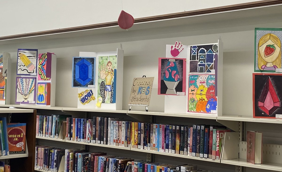 It’s that time of year! Be sure to check out the student art display at the <a href="/KirtlandPublic/">Kirtland Public Library</a> library for the month of June! ☀️ 🖼️ 🧑‍🎨 #hornetpride