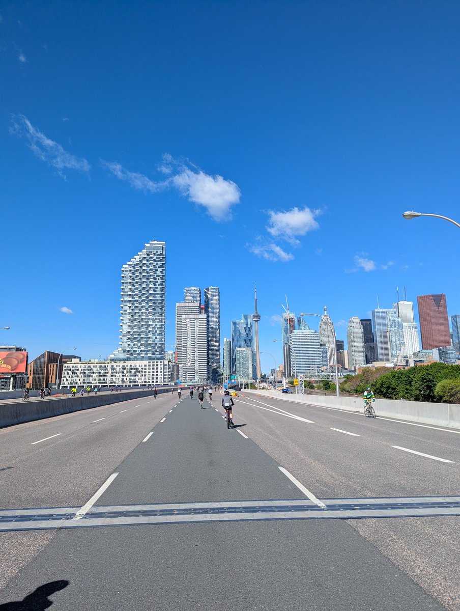 A view of the Toronto skyline during the last 10km of the ride.