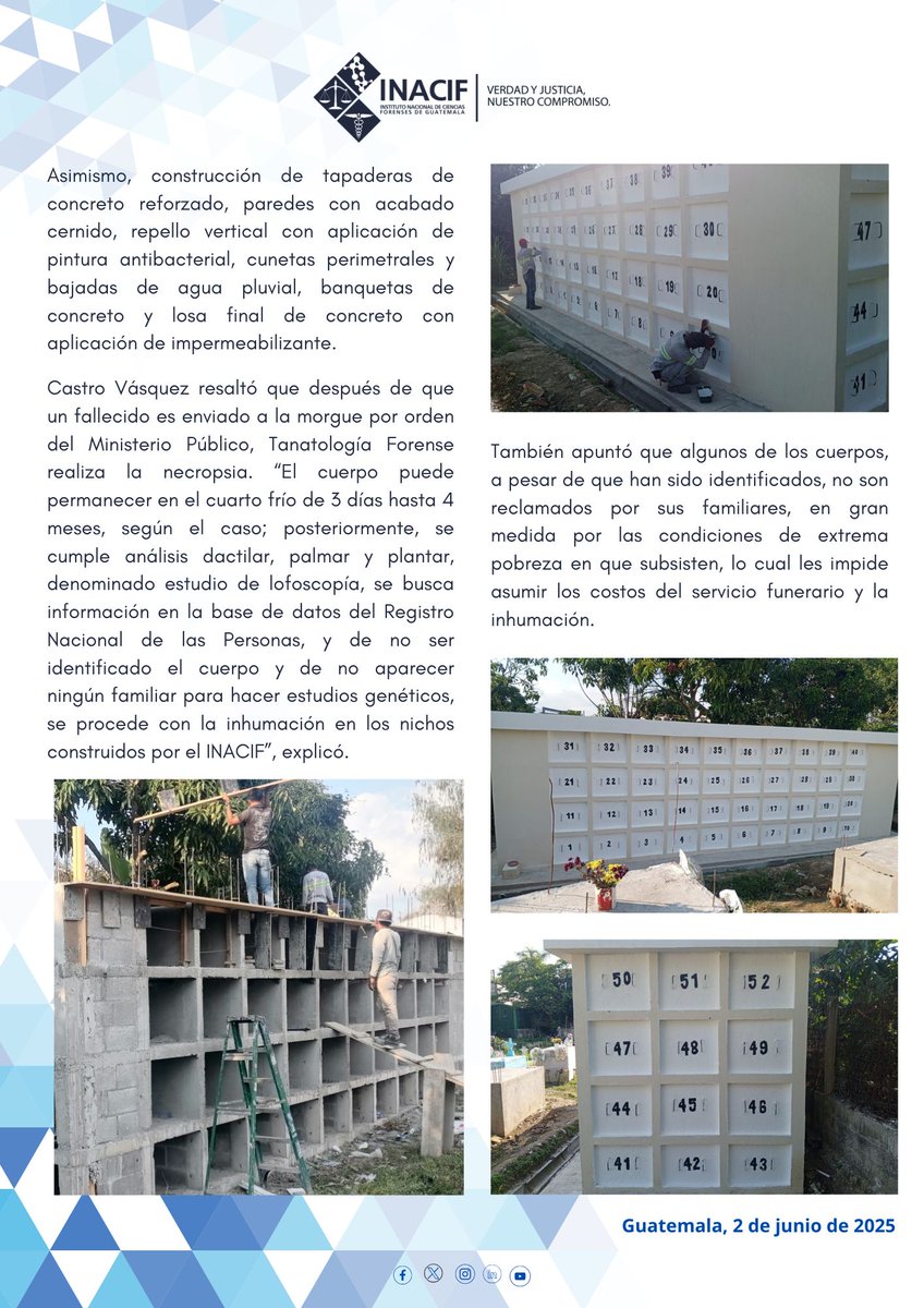 INACIF amplía área para inhumaciones en cementerio de Esquipulas

Conoce más detalles ⬇️

#VerdadyJusticia ⚖️