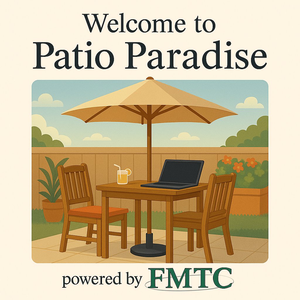 FMTCIowa's tweet photo. ☀️ Welcome to Patio Paradise, powered by FMTC! Whether you're sipping lemonade or streaming the latest show outdoors, summer is better with fast, reliable fiber.
🎉 Plus: Enter our Fiber-Fast Recipe Contest through June 16! 🍓🍔 Tag us with #FMTCConnectedSummer to enter! https://t.co/sEYCuqEaZ8