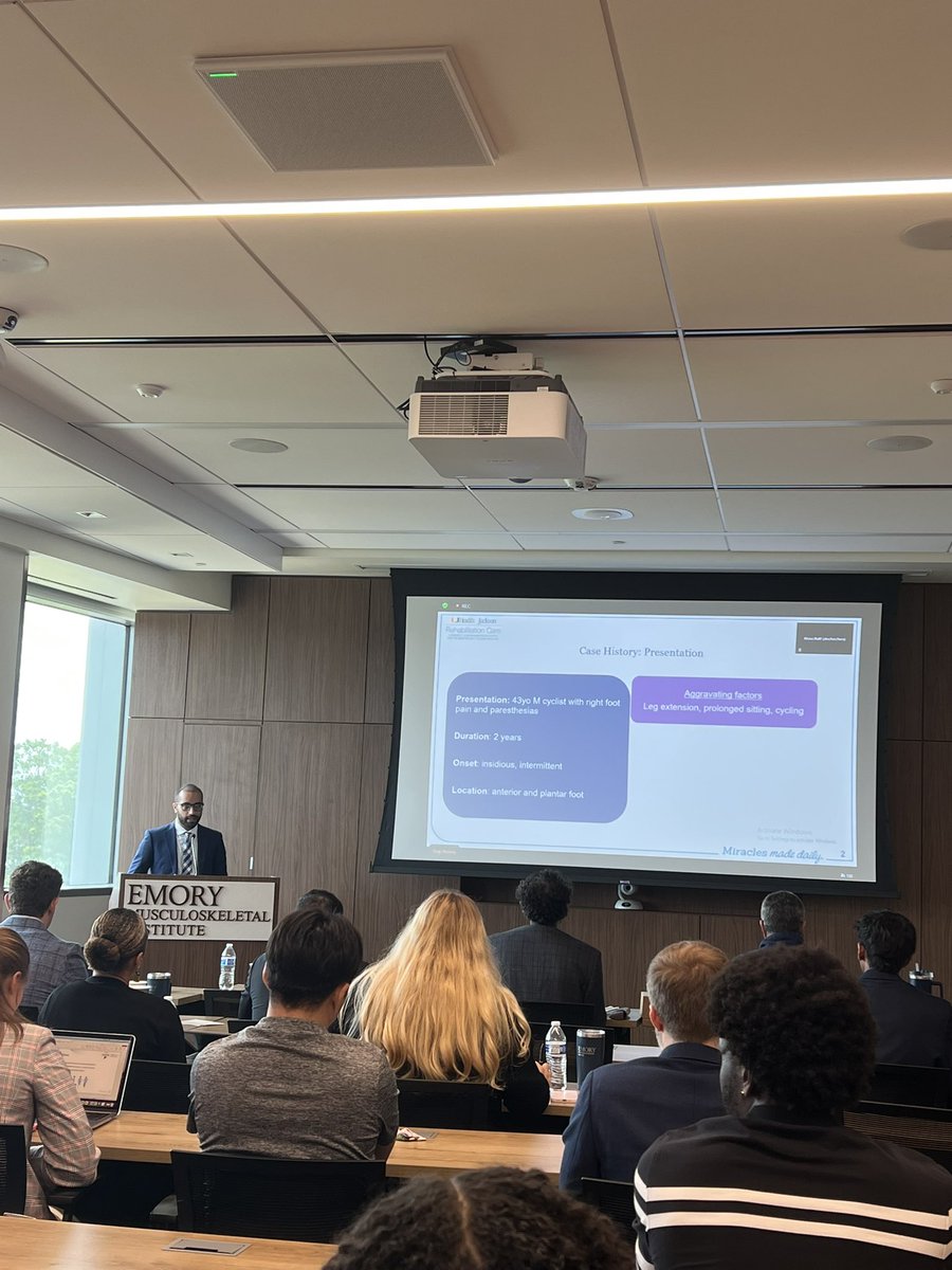 Had a fun time presenting this past week in ATL at <a href="/ACSMNews/">American College of Sports Medicine</a> and <a href="/EmorySportsMed/">Emory Sports Medicine</a>/<a href="/Emory_SPARC/">Emory SPARC</a> 

Shoutout to the mentor <a href="/DrTimothyTiu/">Timothy Tiu, MD, FAAPMR</a>