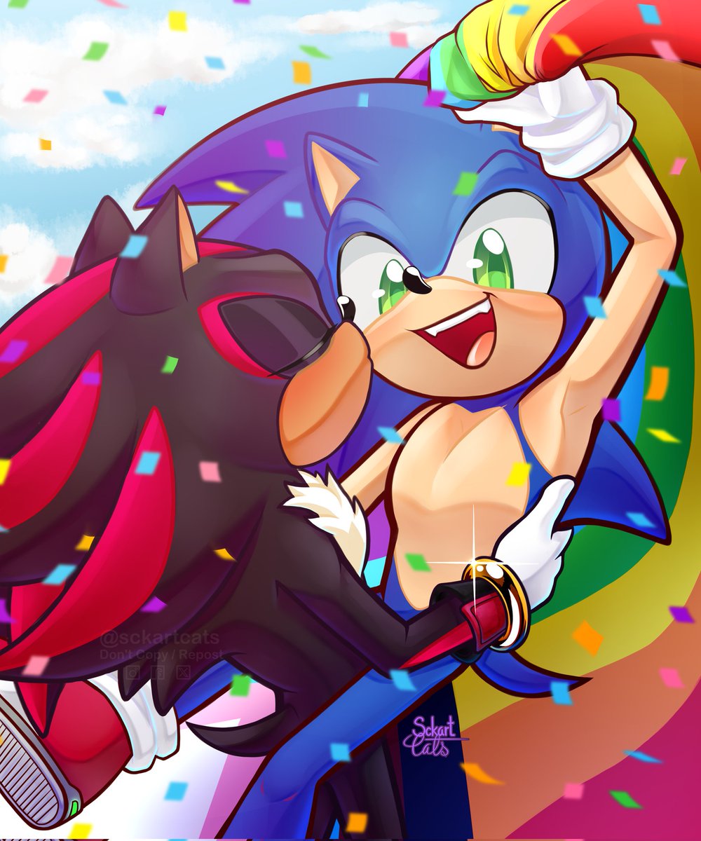 ¡Feliz mes del orgullo! ❤️🧡💛💚🩵💜🏳️‍🌈🫶🏻✨
-
Happy Pride Month! ❤️🧡💛💚🩵💜🏳️‍🌈🫶🏻✨

#sonadow #SonicTheHedgehog #PrideMonth