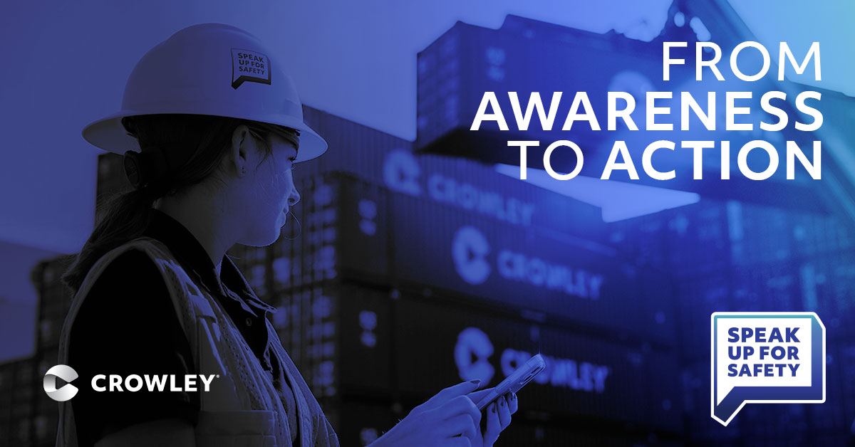 CrowleyMaritime's tweet image. At Crowley, we Speak Up for Safety to protect our people, communities and the planet. This #NationalSafetyMonth, we proudly join @NSCsafety’s #SafeAtWork pledge, keeping safety at the heart of all we do with employees, customers and partners.