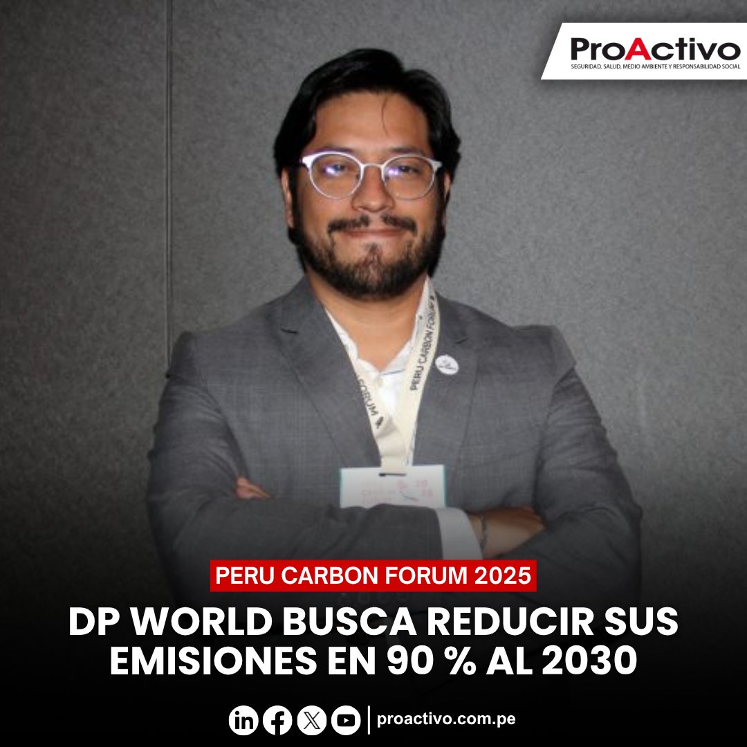 🔴En el marco del PERU CARBON FORUM 2025, Alexander Solano, jefe de Medio Ambiente de DP World, compartió las iniciativas que está desarrollando la empresa en materia de descarbonización y eficiencia energética dentro del sector portuario y logístico.

🌐: tinyurl.com/4spcw85t
