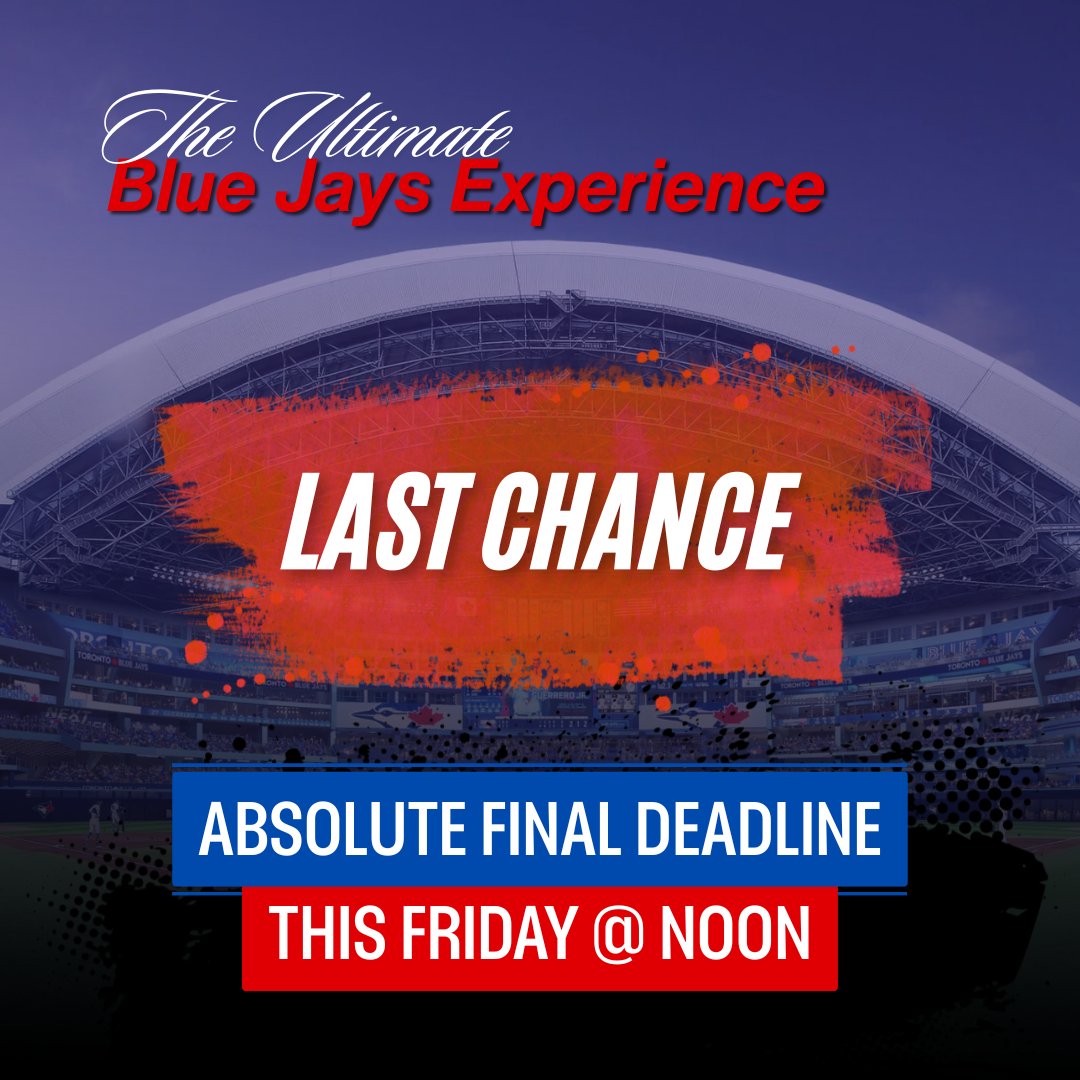 🚨 4 days left!
$20 = a shot at the ultimate sports experience: on-field access, dinner with legends, signed gear &amp; more.
Don’t let someone else claim your prize.
🎟️ Get your ticket now: tinyurl.com/KinsmenRaffle1