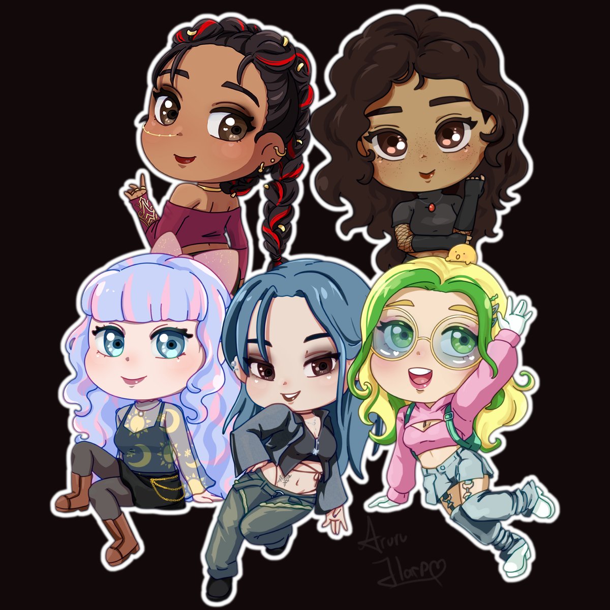 ahora si la ultima dueña de mi corazón ahre, Daya personaje de <a href="/LiliCross_/">Lili Cross ❤️‍🩹🌷</a> 
+ una versión de todas juntas ♥ 

#ADOMA #ADOM