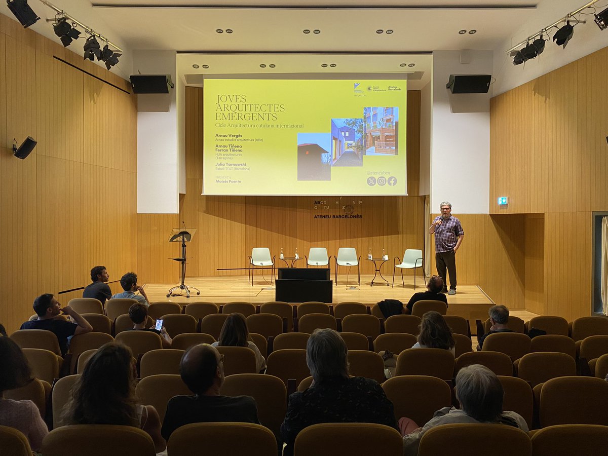 Catalunya Internacional (@catalunyaintl) on Twitter photo Comença la segona xerrada del cicle sobre arquitectura catalana internacional que organitzem en col·laboració amb el <a href="/centreobertarq/">Centre Obert d'Arquitectura</a> del <a href="/COACatalunya/">Col·legi d’Arquitectes de Catalunya</a> i l'<a href="/AteneuBCN/">Ateneu Barcelonès</a>. Tres joves arquitectes presentaran la seva obra i reflexionaran sobre la funció de l’arquitectura. Comença la segona xerrada del cicle sobre arquitectura catalana internacional que organitzem en col·laboració amb el <a href="/centreobertarq/">Centre Obert d'Arquitectura</a> del <a href="/COACatalunya/">Col·legi d’Arquitectes de Catalunya</a> i l'<a href="/AteneuBCN/">Ateneu Barcelonès</a>. Tres joves arquitectes presentaran la seva obra i reflexionaran sobre la funció de l’arquitectura.