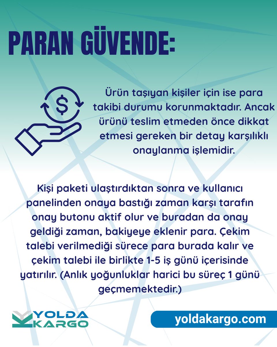 🔒 Kargonu Güvenilir Kişilere Emanet Et!
Yolda Kargo’da paketler anonim şubelere değil, profilli ve puanlanmış gerçek kullanıcılara teslim edilir.
Her gönderi, yorumlar ve değerlendirmelerle güvence altında!

yoldakargo.com