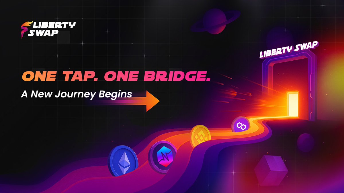 Bridge. Swap. Send.
One dApp. All the tools.

With LibertySwap, you don’t need five platforms to manage your crypto across chains.
✅ Bridge to PulseChain (1:1 rate, low fee)
✅ Receive in minutes
✅ Send assets cross-chain
✅ Earn passive income through liquidity pools

Built