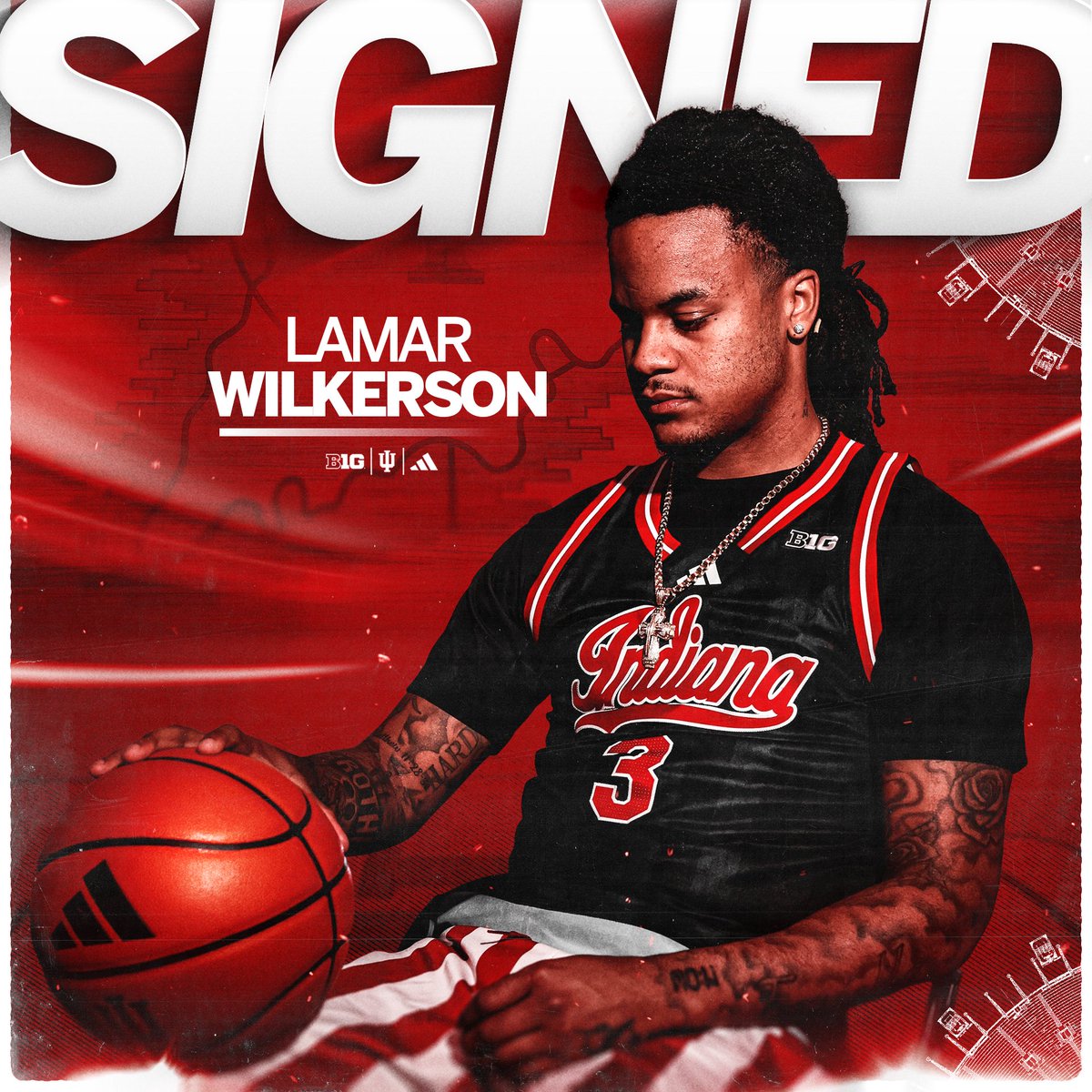 From Ashdown, Ark., #3 Lamar Wilkerson.

#IUBB x <a href="/kiddlamar_/">Lamar Wilkerson</a>