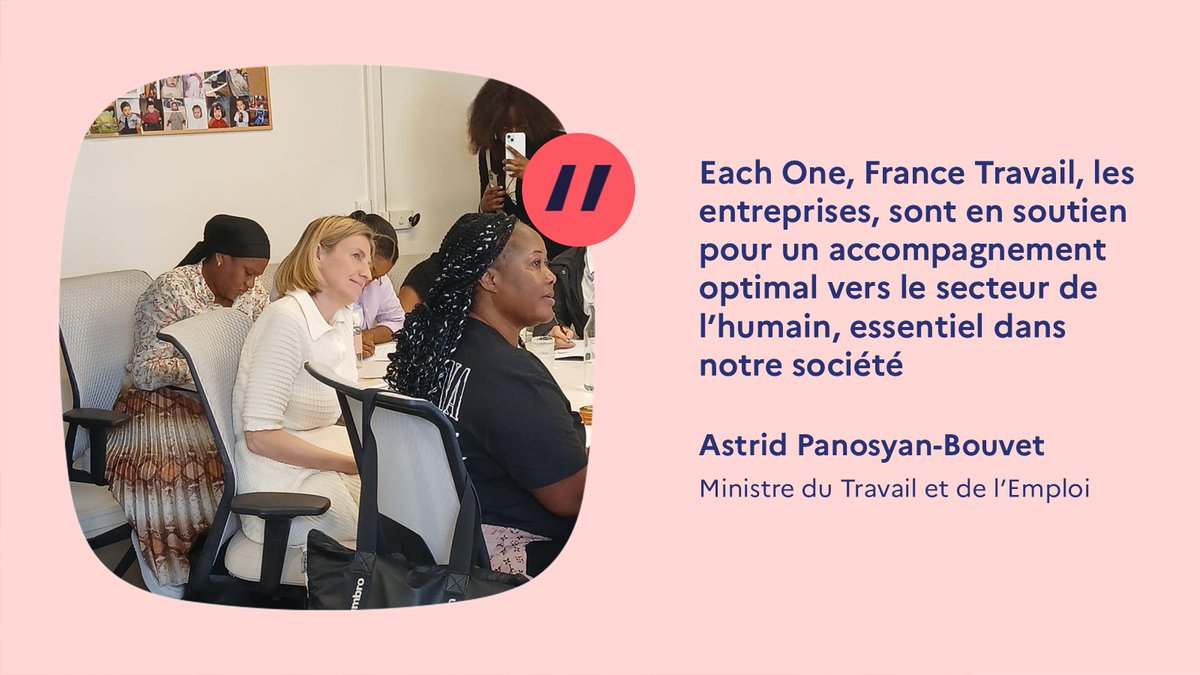 France Travail Île-de-France (@ftravail_idf) on Twitter photo 🗣️ La ministre <a href="/AstridPanosyan/">Astrid Panosyan-Bouvet</a> affirme son soutien à l’insertion dans les métiers du soin
Afin de favoriser l’accès à ces métiers de l’humain, l’entreprise Bien Vieillir propose des Préparations Opérationnelles à l’Emploi en partenariat avec <a href="/FranceTravail/">France Travail</a> IDF 🗣️ La ministre <a href="/AstridPanosyan/">Astrid Panosyan-Bouvet</a> affirme son soutien à l’insertion dans les métiers du soin
Afin de favoriser l’accès à ces métiers de l’humain, l’entreprise Bien Vieillir propose des Préparations Opérationnelles à l’Emploi en partenariat avec <a href="/FranceTravail/">France Travail</a> IDF