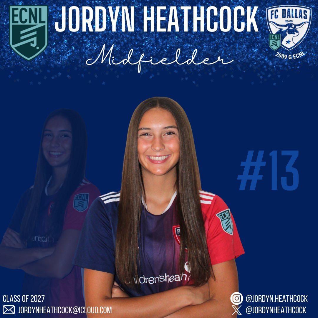 FC Dallas 2009G ECNL (U16) (@fcdallas09gecnl) on Twitter photo Meet our Midfield! (In Jersey # Order) - part 1
8️⃣ 2027 - Kacy <a href="/kacycorcoran15/">kacy corcoran</a>
9️⃣ 2029 - Brynlie @b9soccer
1️⃣1️⃣ 2028 - Mya <a href="/myamuniz11/">Mya Muniz 2028</a> - Captain
1️⃣3️⃣ 2027 - Jordyn <a href="/JordynHeathcock/">Jordyn Heathcock</a>
#DTID @fcdgirlsecnl | @ecnlgirls Meet our Midfield! (In Jersey # Order) - part 1
8️⃣ 2027 - Kacy <a href="/kacycorcoran15/">kacy corcoran</a>
9️⃣ 2029 - Brynlie @b9soccer
1️⃣1️⃣ 2028 - Mya <a href="/myamuniz11/">Mya Muniz 2028</a> - Captain
1️⃣3️⃣ 2027 - Jordyn <a href="/JordynHeathcock/">Jordyn Heathcock</a>
#DTID @fcdgirlsecnl | @ecnlgirls