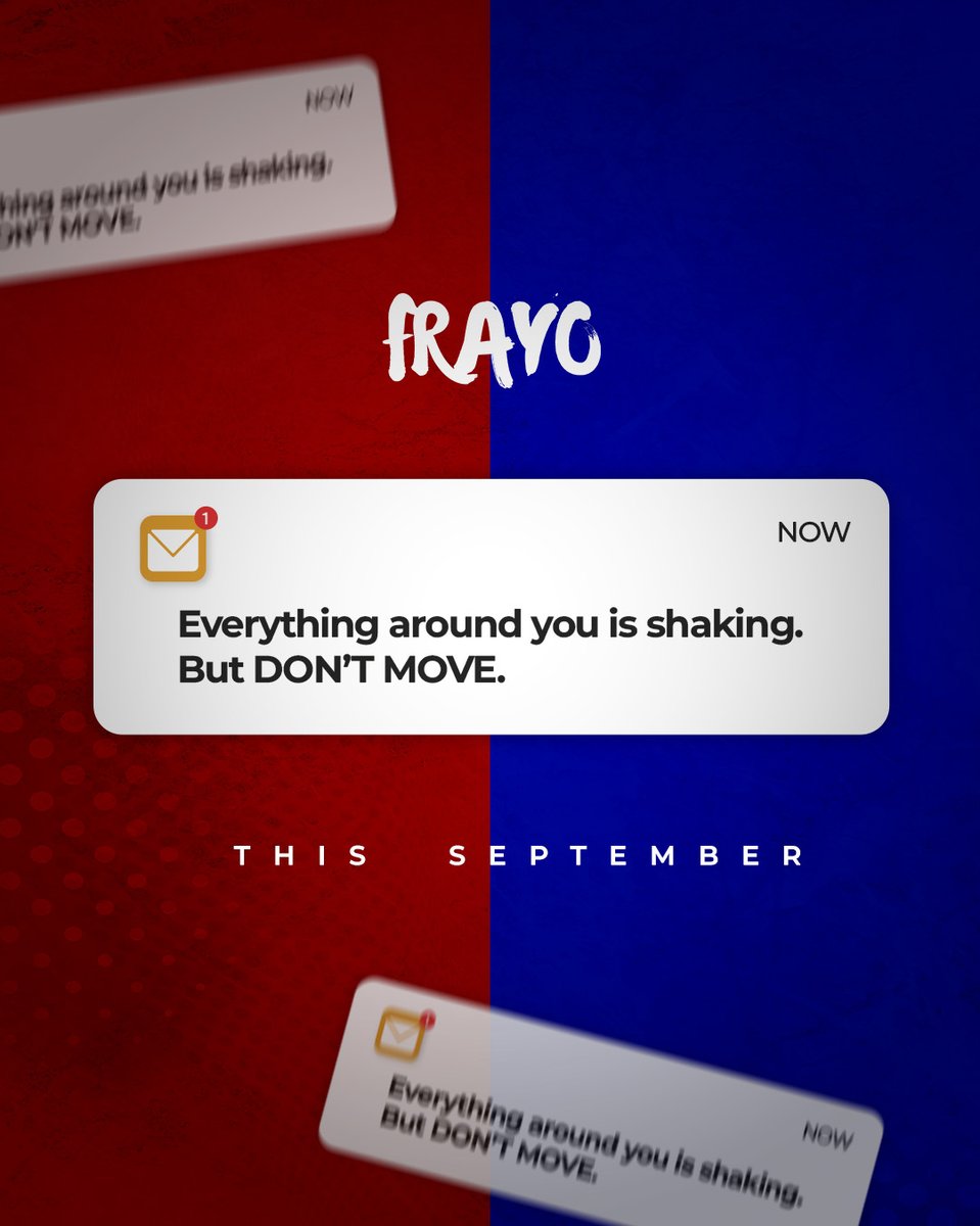 Frayoug's tweet photo. Everything around you is shaking. But DON'T MOVE. 

#ThisSeptember
#FrayoFellowship https://t.co/hoCBt3RNbF