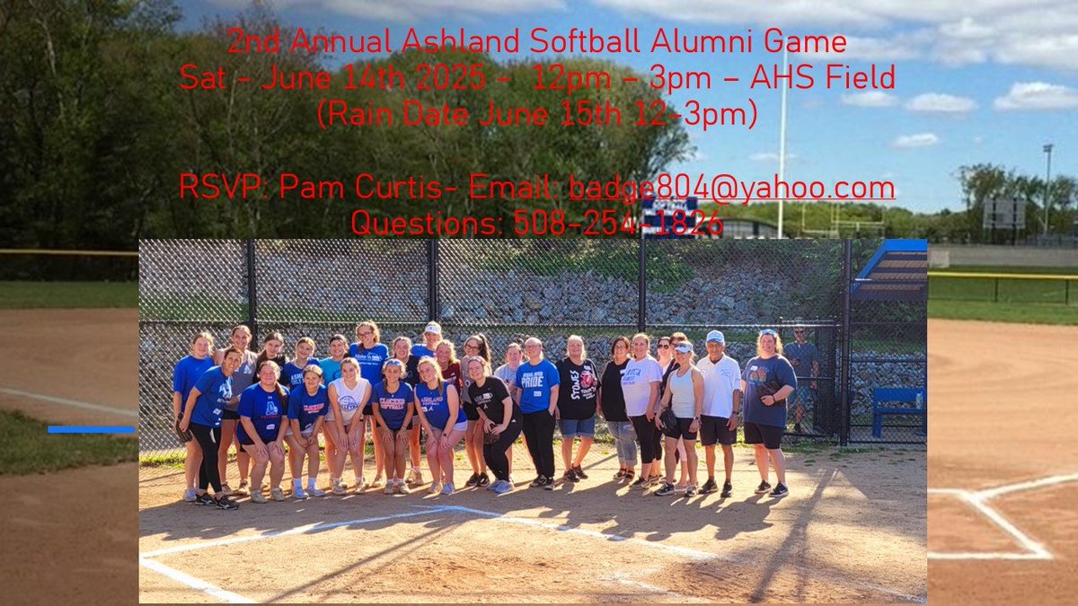 Alumni Game is now scheduled for June 14th, email badge804@yahoo.com,  Pam Curtis if your able to attend.  Looking forward to meeting everyone, and continuing this tradition