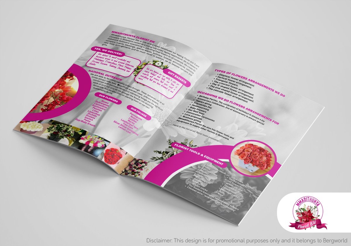 BergworldInc's tweet image. For those in need of taking their branding a step further or simply showcasing their work; talk to us for a company/business profile;

brgwrld.inc@gmail.com or bergworld.inc@gmail.com
(+267)76411848

#PushaBW
#SupportLocalBW
#CompanyProfileDesign