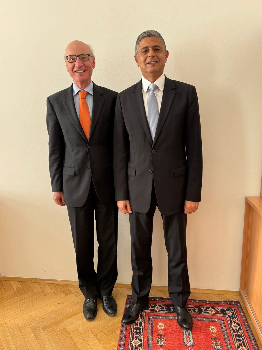 🌐Cairo International Center for Peace (CCCPA) (@cairopeacekeep) on Twitter photo DG #CCCPA, Amb. Seif Kandeel, was pleased to meet with Robert Zischg, Director of Africa Department <a href="/MFA_Austria/">MFA Austria</a>, to explore potential areas of cooperation including in the context of the upcoming #AswanForumV
📍Vienna DG #CCCPA, Amb. Seif Kandeel, was pleased to meet with Robert Zischg, Director of Africa Department <a href="/MFA_Austria/">MFA Austria</a>, to explore potential areas of cooperation including in the context of the upcoming #AswanForumV
📍Vienna