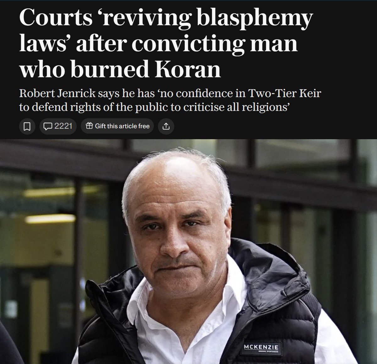 Labour's Britain is now officially an Islamic theocracy. In time we can expect to see women stoned to death for refusing forced marriage and gays thrown off buildings.
Sounds far-fetched? It no doubt sounded far-fetched in Afghanistan prior to Islamic colonisation.