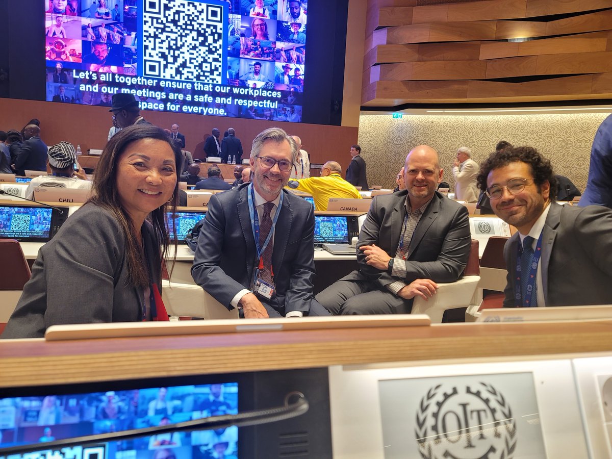 📢Kicking off the 113th ILC today with our tripartite delegation! Ready to shape and defend the rights of all workers, and tackle emerging issues in the world of work.  🇨🇦 #ILC113