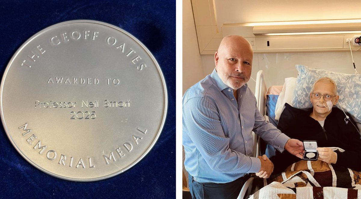 Justin Davies (@jdcamcolorectal) on Twitter photo Privileged to present Prof <a href="/Neil_J_Smart/">Neil Smart</a> with the Geoff Oates medal today on behalf of <a href="/ACPGBI/">@ACPGBI</a> - our highest honour for contributions to coloproctology. Neil is a husband, father, friend, surgeon, academic, Editor in Chief <a href="/ColorectalDis/">Colorectal Disease</a> & mentor to many-posted at Neilโs request Privileged to present Prof <a href="/Neil_J_Smart/">Neil Smart</a> with the Geoff Oates medal today on behalf of <a href="/ACPGBI/">@ACPGBI</a> - our highest honour for contributions to coloproctology. Neil is a husband, father, friend, surgeon, academic, Editor in Chief <a href="/ColorectalDis/">Colorectal Disease</a> & mentor to many-posted at Neilโs request